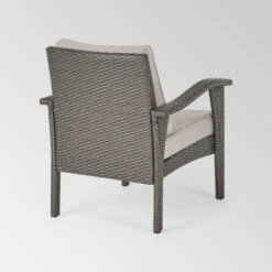 Kaula 5pc Faux Rattan Club Chair & Fire Pit Chat Set - Christopher Knight Home 11 Kaula 5pc Faux Rattan Club Chair & Fire Pit Chat Set - Christopher Knight Home -Sunnydaze Decor Store GUEST 288389ef c740 49a4 87ee 92d44e390416