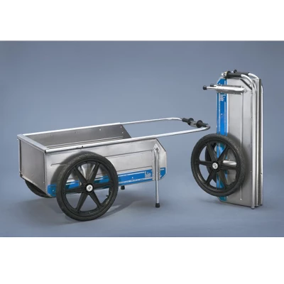 Tipke Manufacturing Company Foldit Do It All Aluminum Folding Cart, Blue Stripe With Full Height Enclosed Rear Gate For Foldit Carts 6 Tipke Manufacturing Company Foldit Do It All Aluminum Folding Cart, Blue Stripe With Full Height Enclosed Rear Gate For Foldit Carts - Image 4