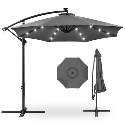 Best Choice Products 10ft Solar LED Offset Hanging Outdoor Market Patio Umbrella W/ Easy Tilt Adjustment 10 Best Choice Products 10ft Solar LED Offset Hanging Outdoor Market Patio Umbrella W/ Easy Tilt Adjustment - Image 8