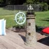 Sunnydaze Decor Sunnydaze Outdoor Backyard Garden Nautical Lighthouse Solar LED Pathlight Statue Figurine - 36" - Cobblestone -Sunnydaze Decor Store GUEST 2a582654 4f15 4fda ba90 e557d5d84165