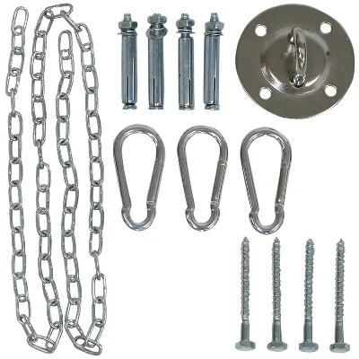 Sunnydaze Decor Sunnydaze Outdoor 1-Person Single Olefin Audrey Hammock Hanging Chair With Bamboo Armrest And Black Steel Stand - Red 8 Sunnydaze Decor Sunnydaze Outdoor 1-Person Single Olefin Audrey Hammock Hanging Chair With Bamboo Armrest And Black Steel Stand - Red - Image 6