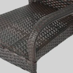 Cooper 6pc Acacia Wood And Wicker Dining Set - Brown - Christopher Knight Home -Sunnydaze Decor Store GUEST 2b13a7db 18e0 41cc abc8 bb774013439c