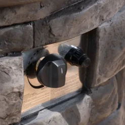 Maison 5pc Acacia Wood And Light Weight Concrete Adirondack Chair And Fire Pit Set - Gray - Christopher Knight Home -Sunnydaze Decor Store GUEST 2b2469c9 6887 4bd7 b57f 84c3dacc8a6c