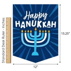 Big Dot Of Happiness Hanukkah Menorah - Outdoor Home Decorations - Double-Sided Chanukah Holiday Party Garden Flag - 12 X 15.25 Inches -Sunnydaze Decor Store GUEST 2b2b0ed7 8d1d 4a72 ab5f 1080e01b22fa