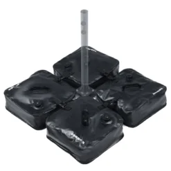 Aoodor Umbrella Weight Bag Water Fillable For Patio Umbrella Square Base 4-Piece - Black -Sunnydaze Decor Store GUEST 2b2c92bd 900b 4b99 ac27 9ad99daaff1c