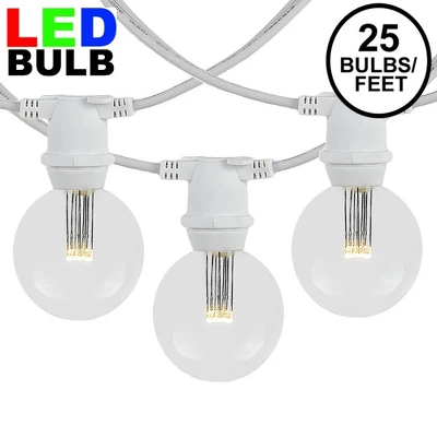 Novelty Lights Globe Outdoor String Lights With 25 In-Line Sockets White Wire 25 Feet 12 Novelty Lights Globe Outdoor String Lights With 25 In-Line Sockets White Wire 25 Feet - Image 10