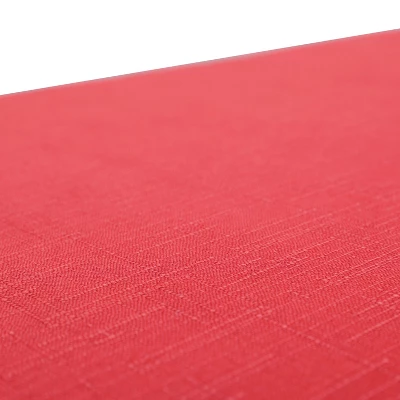 60" X 18" Outdoor/Indoor Tufted Bench/Swing Cushion Splash Flame Red - Pillow Perfect 5 60" X 18" Outdoor/Indoor Tufted Bench/Swing Cushion Splash Flame Red - Pillow Perfect - Image 3