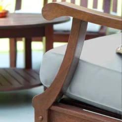 Sopra 5pc Wood Patio Chat Set - Cambridge Casual -Sunnydaze Decor Store GUEST 2ba56014 bdca 41df a79b a9b80d4a8fa7