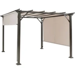 Costway 10' X 10' Pergola Kit Metal Frame Gazebo &Canopy Cover Patio Furniture Shelter -Sunnydaze Decor Store GUEST 2be029fc c6c9 4992 a0a8 350a86d049a4