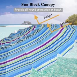 Costway 8 FT Beach Umbrella Outdoor Tilt Sunshade Sand Anchor W/Carry Bag -Sunnydaze Decor Store GUEST 2bfbe11a 4596 4716 94e6 0369f5395b68