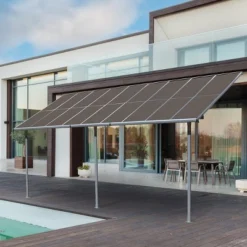 Aoodor Wall Mount Gazebo Outdoor Pergola Polycarbonate Gazebo Panels Canopy -Sunnydaze Decor Store GUEST 2c96ce12 19d0 49d5 a1bd 603854b44156