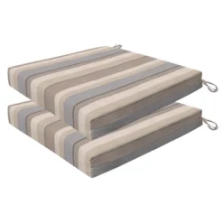 Honeycomb Outdoor Premium Dining Seat Cushion (2-Pack) -Sunnydaze Decor Store GUEST 2ca21a16 f2ca 4d3e 82af 21ed89028f60