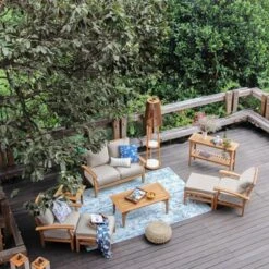 Cambridge Casual Caterina Teak Outdoor Patio Ottoman With Cushion 14 Cambridge Casual Caterina Teak Outdoor Patio Ottoman With Cushion -Sunnydaze Decor Store GUEST 2cbe96b4 2b9e 4a0a 95e8 346ffb463608