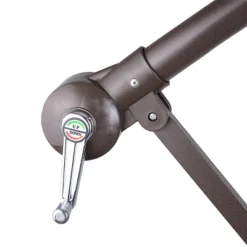 Fleming Supply Swivel Patio Umbrella With Offset Pole - 10', Blue -Sunnydaze Decor Store GUEST 2d053a46 8589 49e0 9282 f2aa2cc44360