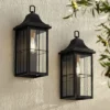 John Timberland Sunderland Vintage Outdoor Wall Light Fixtures Set Of 2 Black Metal 18 1/2" Clear Glass Panels For Post Exterior Barn Deck 2 John Timberland Sunderland Vintage Outdoor Wall Light Fixtures Set Of 2 Black Metal 18 1/2" Clear Glass Panels For Post Exterior Barn Deck -Sunnydaze Decor Store GUEST 2d918ab4 360e 451b 8bae 440640e7b918