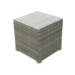 4pc Wicker Patio Seating Set With Cushions - Gray/Beige - GODEER -Sunnydaze Decor Store GUEST 2de5e0b5 97d7 48b9 a0a5 567a53c1c351
