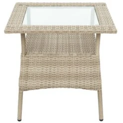 4pc Wicker Adjustable Patio Seating Set With Cushions - Natural/Gray - GODEER -Sunnydaze Decor Store GUEST 2ec76f27 b843 494c ae3d f8b5f2c604dd