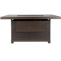 Kinger Home Novi 5-Piece Rattan Wicker Propane Fire Pit Set With An Aluminum Frame -Sunnydaze Decor Store GUEST 2f26c8c7 b0f6 4d96 bc73 4e9a7006d254