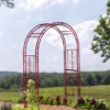 Evergreen Montebello Iron Garden Arbor, Americana Red- 53 X 84 X 23 Inches Fade And Weather Resistant Outdoor Decor -Sunnydaze Decor Store GUEST 2fbb5bb6 7382 472c b569 65b30a7285cb