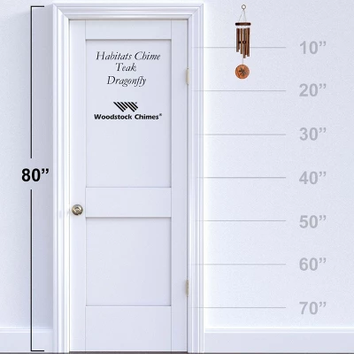 Woodstock Wind Chimes Signature Collection, Woodstock Habitats Chime, Teak 17'' Dragonfly Wind Chime HCTD 5 Woodstock Wind Chimes Signature Collection, Woodstock Habitats Chime, Teak 17'' Dragonfly Wind Chime HCTD - Image 3