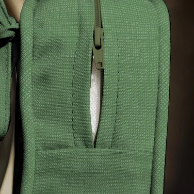 20" X 20" ProFoam Outdoor Dining Seat Cushion Leala Moss Green - Arden Selections 6 20" X 20" ProFoam Outdoor Dining Seat Cushion Leala Moss Green - Arden Selections - Image 4