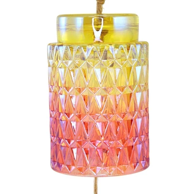 Home & Garden Agate Glass Wind Chime - One Wind Chime 8.5 Inches - Mother's Day - - Glass - Multicolored 3 Home & Garden Agate Glass Wind Chime - One Wind Chime 8.5 Inches - Mother's Day - - Glass - Multicolored