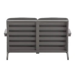 Flash Furniture Charlestown All-Weather Poly Resin Wood Adirondack Style Deep Seat Patio Loveseat With Cushions -Sunnydaze Decor Store GUEST 30cdff29 9e33 44d7 9272 3e15af9ee3d8