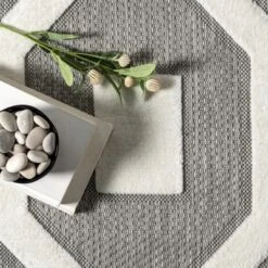 NuLOOM Nicola Transitional Bars Indoor/Outdoor Area Rug 15 NuLOOM Nicola Transitional Bars Indoor/Outdoor Area Rug -Sunnydaze Decor Store GUEST 310dca65 3db9 44cd 9f2b 604ac0a86192