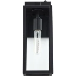 John Timberland Titan Modern Outdoor Wall Light Fixture Mystic Black Dusk To Dawn 14" Clear Glass For Post Exterior Barn Deck House Porch Yard Patio -Sunnydaze Decor Store GUEST 312e1ddb 48fe 4e4f 8b9e ff7a9c05f560