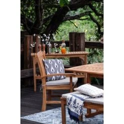 Cambridge Casual 6pc Auburn Teak Outdoor Patio Dining Furniture Set With Cushion 19 Cambridge Casual 6pc Auburn Teak Outdoor Patio Dining Furniture Set With Cushion -Sunnydaze Decor Store GUEST 316080f8 f9ac 4b19 aa8c 68c819901b4a