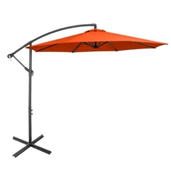 Costway 10 FT Patio Offset Umbrella W/8 Ribs Cross Base Tilt 29 Costway 10 FT Patio Offset Umbrella W/8 Ribs Cross Base Tilt -Sunnydaze Decor Store GUEST 318c3917 506e 4bf7 b98e 642262c7c60e