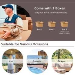 Costway 8 PCS Patio Rattan Furniture Set Glass Table Shelf Sofa Cushion -Sunnydaze Decor Store GUEST 31e42e2e 2aac 4b34 b044 12f9f6d5cb76