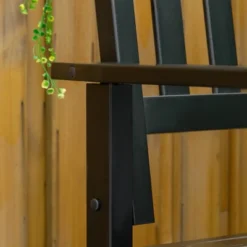 Outsunny Outdoor Wooden Storage Bench Deck Box, Wood Patio Furniture, 43 Gallon Pool Storage Bin Container With Cloth, Backrest, Armrests, Star, Black 11 Outsunny Outdoor Wooden Storage Bench Deck Box, Wood Patio Furniture, 43 Gallon Pool Storage Bin Container With Cloth, Backrest, Armrests, Star, Black -Sunnydaze Decor Store GUEST 3321c8d8 8202 4cfc a9c5 47139d9868cb