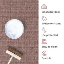 Well Woven Woden Indoor/Outdoor Flat Weave Pile Solid Border Area Rug -Sunnydaze Decor Store GUEST 3371d183 02f2 43d4 ae82 bbaca7538e4b