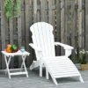 Outsunny 3-Piece Folding Adirondack Chair Set With Ottoman And Side Table, Outdoor Wooden Accent Furniture Fire Pit Lounge Chairs For Patio 2 Outsunny 3-Piece Folding Adirondack Chair Set With Ottoman And Side Table, Outdoor Wooden Accent Furniture Fire Pit Lounge Chairs For Patio -Sunnydaze Decor Store GUEST 34240ca1 600a 43d6 b89a c9d40c8bc19e