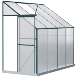 Outsunny Walk-In Garden Greenhouse Aluminum Polycarbonate With Roof Vent For Plants Herbs Vegetables 15 Outsunny Walk-In Garden Greenhouse Aluminum Polycarbonate With Roof Vent For Plants Herbs Vegetables -Sunnydaze Decor Store GUEST 348b6de8 e6e7 4254 b85b 7dadca81d629