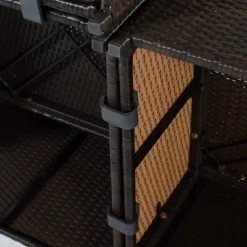 9pc Wicker Patio Sectional Seating Set With Cushions - Beige - GODEER -Sunnydaze Decor Store GUEST 34be8931 f4d3 42fb 9d51 6ce0bc5caa58