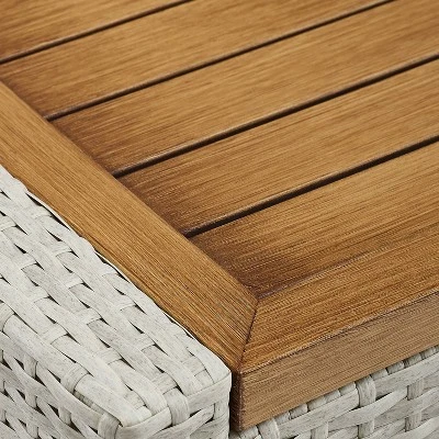 Capella 3pc Outdoor Wicker Chair Set - Gray - Crosley 8 Capella 3pc Outdoor Wicker Chair Set - Gray - Crosley - Image 6