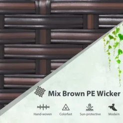 Costway 3PCS Patio Wicker Furniture Set With Beige & Navy Cushion Covers Balcony 16 Costway 3PCS Patio Wicker Furniture Set With Beige & Navy Cushion Covers Balcony -Sunnydaze Decor Store GUEST 3513d128 7dda 406f 9d3f 99ead93939f7