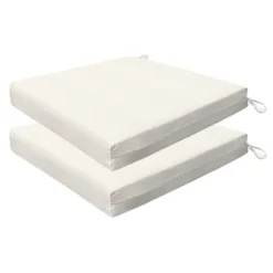 Honeycomb Outdoor Premium Dining Seat Cushion (2-Pack) -Sunnydaze Decor Store GUEST 353140d7 2cf9 4cea 9a86 607d2fdc0d42