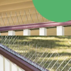 BIRD BLINDER 4" Steel Bird Spikes For Pigeons And Other Small Birds, Silver Set Of 15 -Sunnydaze Decor Store GUEST 3531d267 f862 4b0d a129 f83cbdbfd440