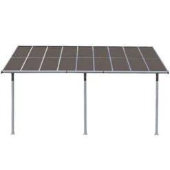 Aoodor Wall Mount Gazebo Outdoor Pergola Polycarbonate Gazebo Panels Canopy -Sunnydaze Decor Store GUEST 3647824b c0d8 4ba9 94df c42b12a448aa