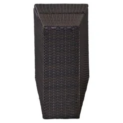 Catalina Outdoor Wicker Arm Table - Brown - Crosley -Sunnydaze Decor Store GUEST 375119df 9a28 4b4c a5d4 3eae79fdd181