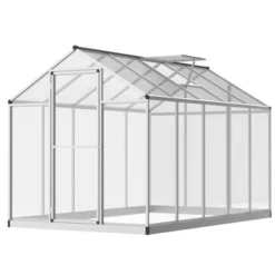 Outsunny Walk-In Polycarbonate Greenhouse With Roof Vent For Ventilation & Rain Gutter, Hobby Greenhouse For Winter 18 Outsunny Walk-In Polycarbonate Greenhouse With Roof Vent For Ventilation & Rain Gutter, Hobby Greenhouse For Winter -Sunnydaze Decor Store GUEST 37c62358 abcd 44bd baf9 3b5fe3d452a4