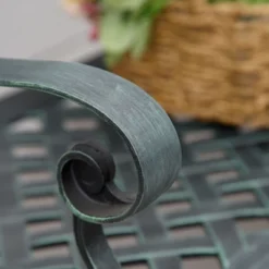 Outsunny Cast Aluminium Garden Bench 2 Seater Antique Loveseat For Outdoor Patio Porch Park, Verdigris -Sunnydaze Decor Store GUEST 38626585 057d 4b1d a6d2 e0bf2b453ba4