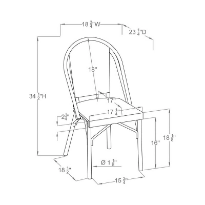 3pc Arna Patio Chair Set With Side Table - MiBasics 12 3pc Arna Patio Chair Set With Side Table - MiBasics - Image 10