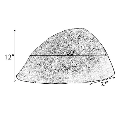 Outdoor Natural Artificial Round Rock Decor For Gardens, Lawns, And Landscapes 6 Outdoor Natural Artificial Round Rock Decor For Gardens, Lawns, And Landscapes - Image 4