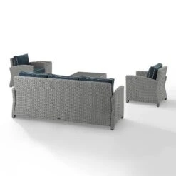 Bradenton 5pc Outdoor Wicker Sofa Set - Crosley -Sunnydaze Decor Store GUEST 3891d442 8a39 4ac9 9c46 40a1ee7d804d