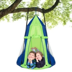 Costway 40'' Kids Hanging Chair Swing Tent Set Hammock Nest Pod Seat -Sunnydaze Decor Store GUEST 39f7a52e f1c3 416d a88a 76ca8c8b75df