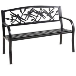 Plow & Hearth Metal Blooming Garden Bench -Sunnydaze Decor Store GUEST 3a315990 53fa 4c06 9c52 960c1fd9c5a5